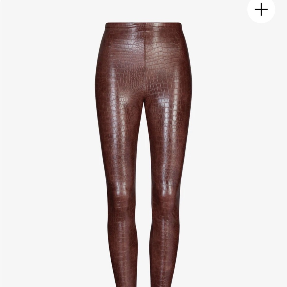 Commando high rise  legging animal print brown snake print size small